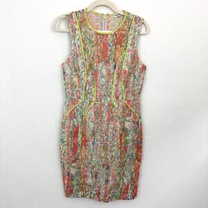 Whistles | Dresses | Whistles Black Gold Textured Midi Drawstring Dress Sz  Us | Poshmark